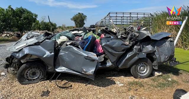 เศร้า! ญาติเหยื่อ 7 แรงงาน กระบะซิ่งหนีตำรวจตกน้ำดับ ทยอยรับร่าง