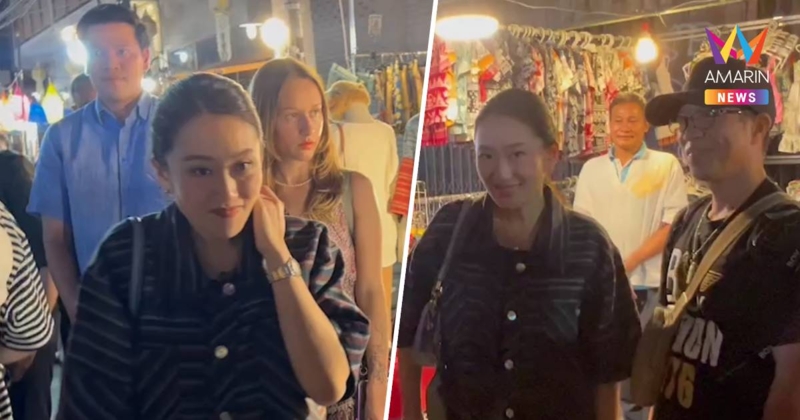 นายกฯอิ๊งค์ ควง สามีช้อปปิ้งถนนคนเดินวัวลาย นทท.แห่เซลฟี่เพียบ