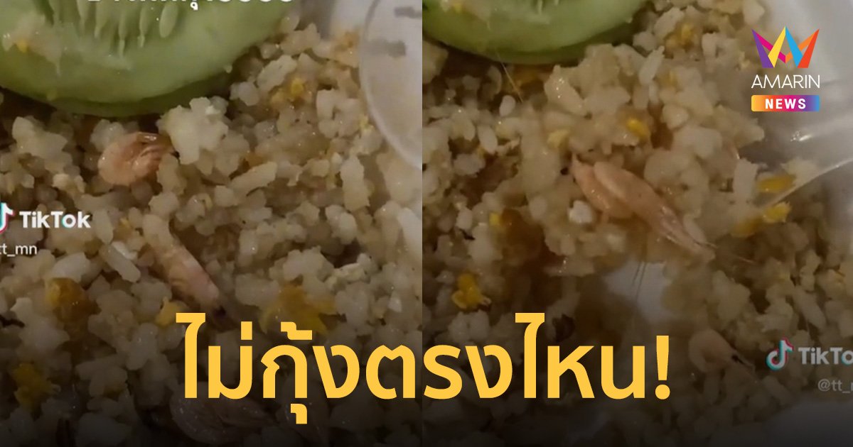 สาวรีวิว ข้าวผัดกุ้ง ถามไม่กุ้งตรงไหน แถมให้เยอะจุใจกว่าร้านอื่น!