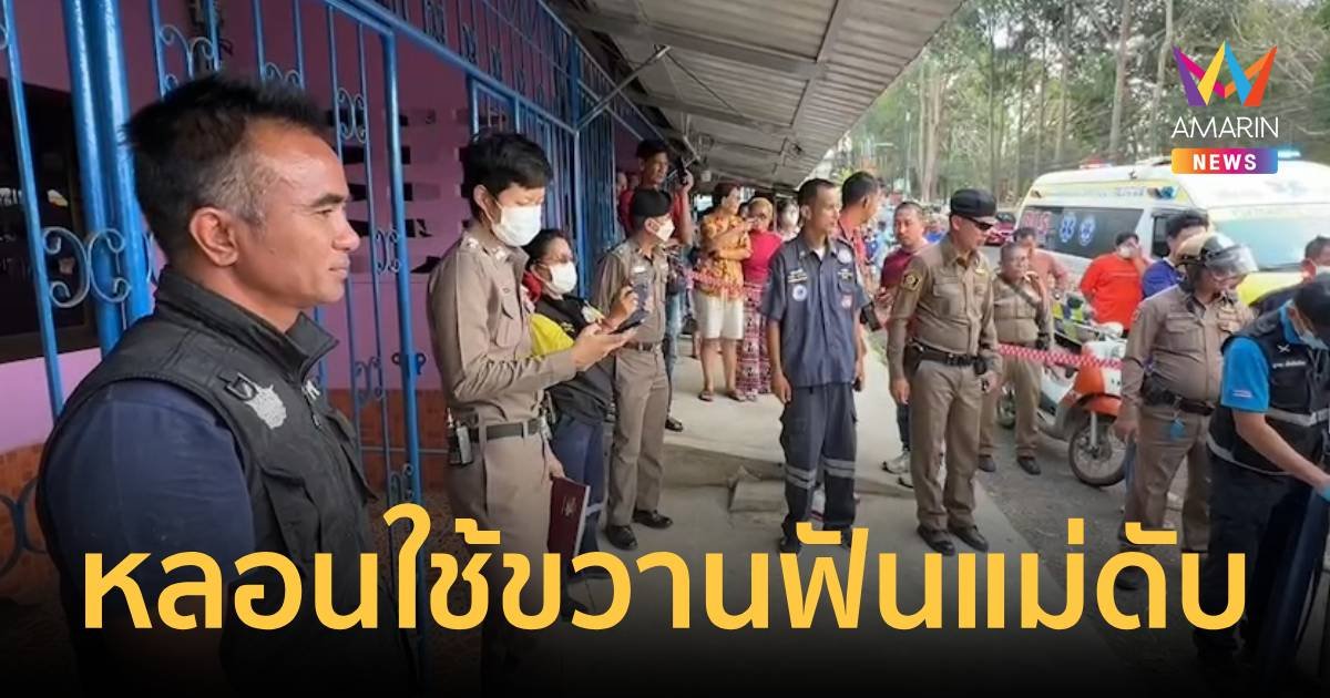 ลูกชายวัย 40 ปี หลอนใช้ขวานฟันแม่ ก่อนผูกคอดับตาม