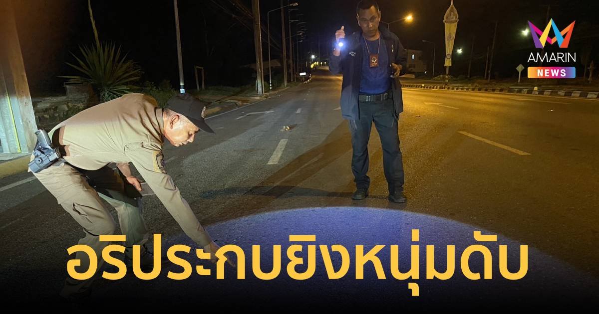 อริหมู่บ้านเดียวกันใช้กระบะประกบยิงหนุ่มดับริมถนน