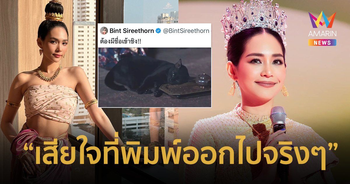 ทัวร์ลง "บิ๊นท์ สิรีธร" ขอโทษปมแซวแมวโดนวางยาสลบ "ต้องมีชื่อเข้าชิง" แฟนนางงามผิดหวังเป็นดาราแล้วพูดไม่คิด